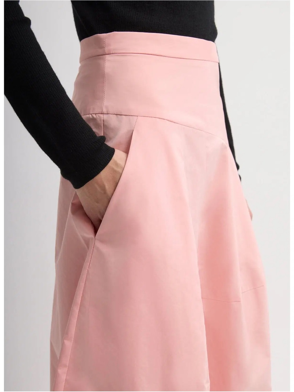 NWT - TIBI Nylon Asymmetrical Balloon Skirt in Pink - Picture 4 of 8